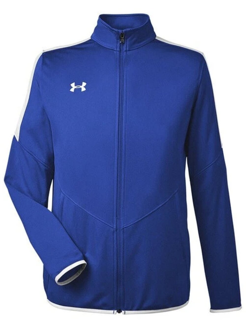Under Armour Men’s Rival Knit Full-Zip Performance Jacket Royal Blue White